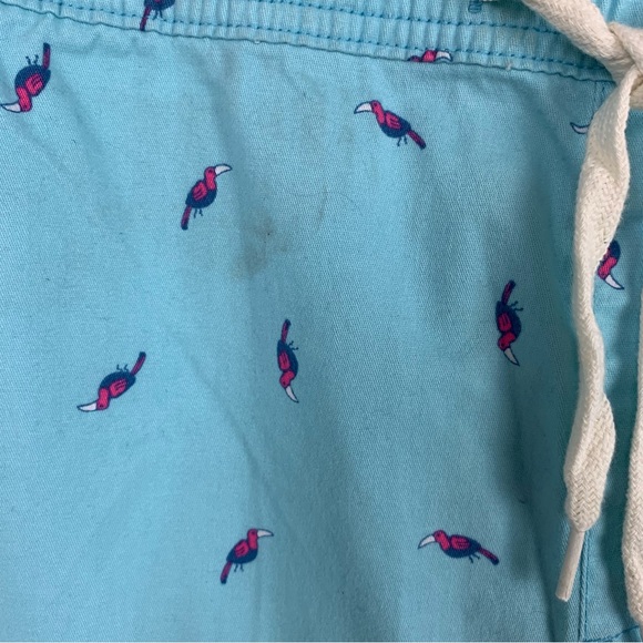 George Men’s Jogger Shorts Solid Light Blue with Birds Prints Size L (36-38) NWT - Picture 3 of 13